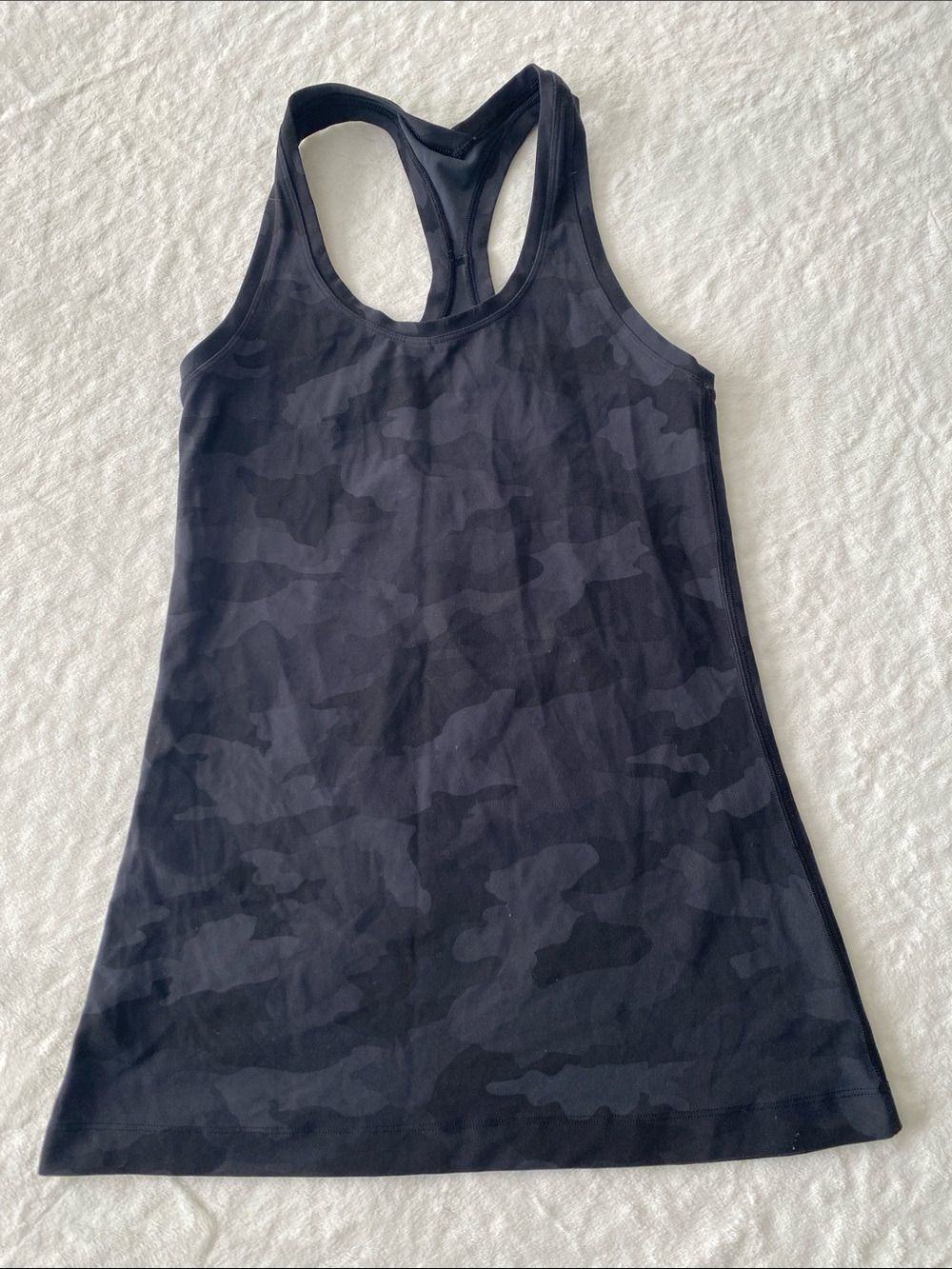 Lululemon Women's Black Camo Racerback Tank Top